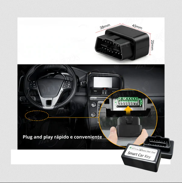 Rastreador Global Inteligente de Carro GPS-  OBD Smart Key - Anti-Roubo.