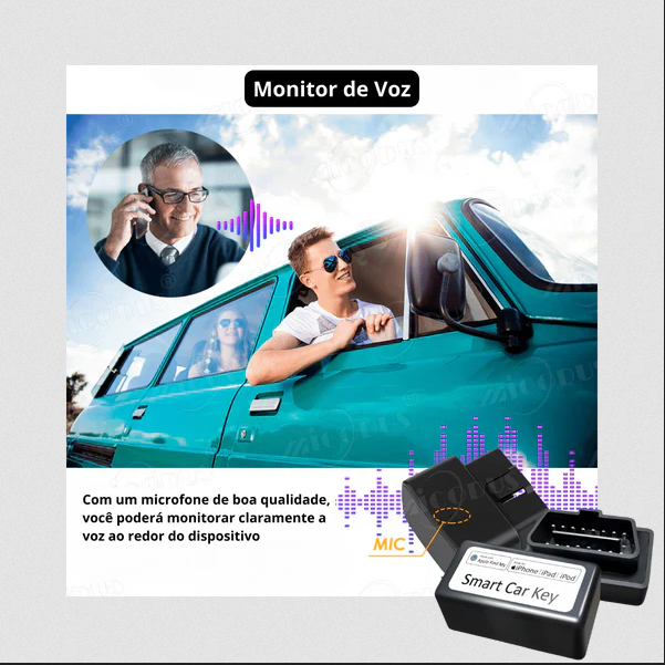 Rastreador Global Inteligente de Carro GPS-  OBD Smart Key - Anti-Roubo.